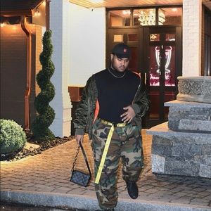 BIG & TALL CAMO CARGO PANTS